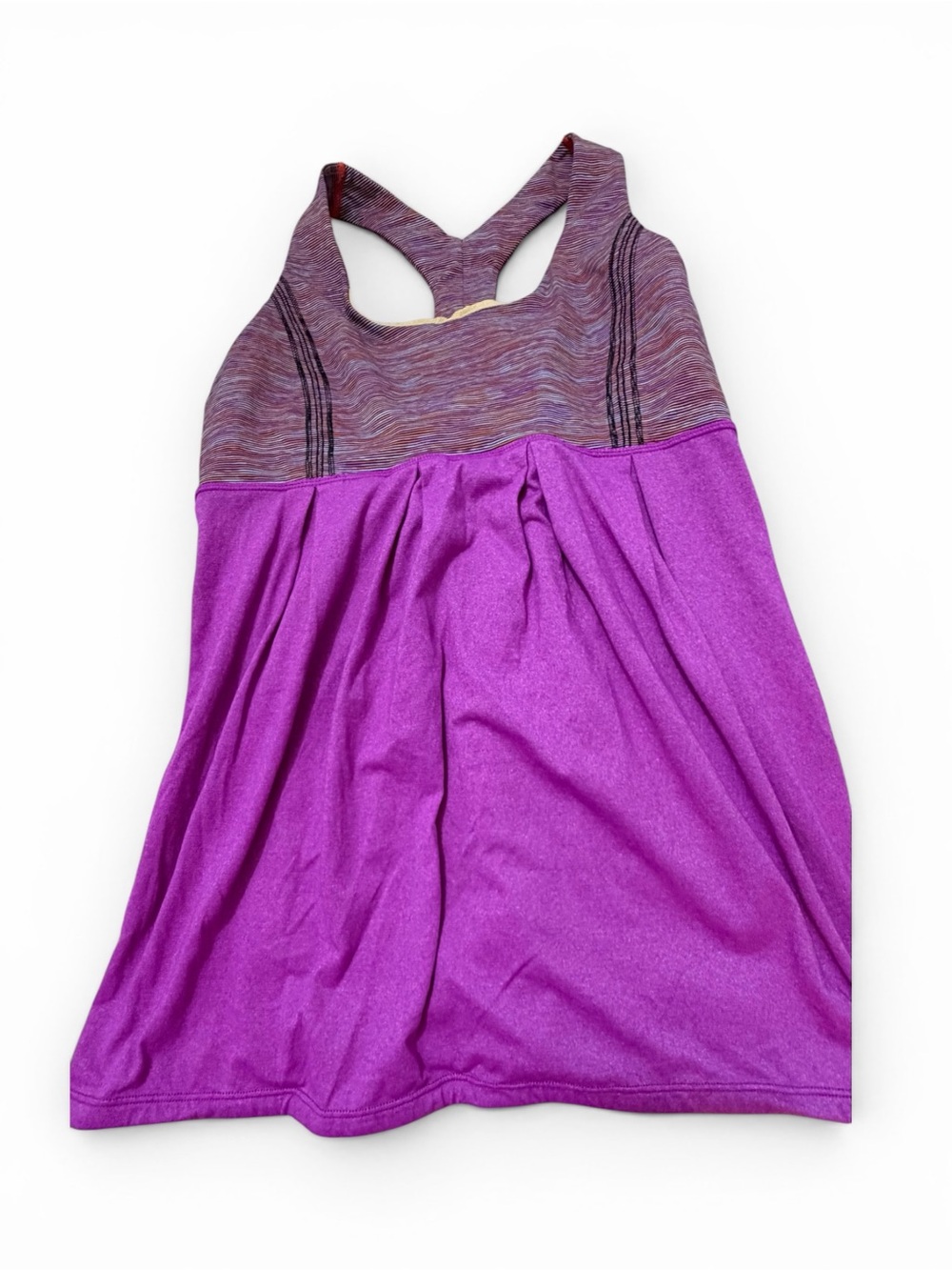 lululemon athletica Purple and Pink Striped Athletic Top